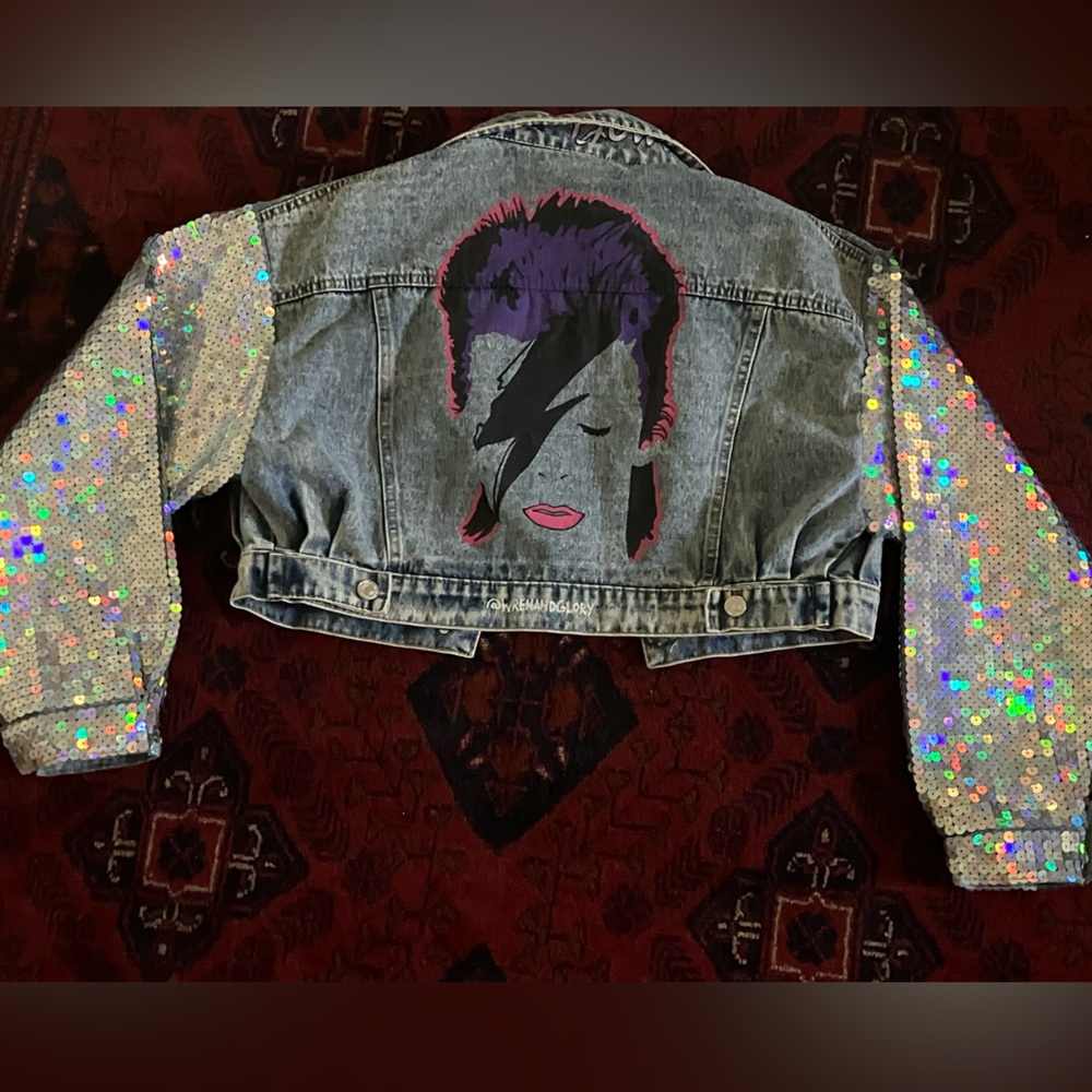 DAVID BOWIE ⚡️ Cropped Denim Jacket